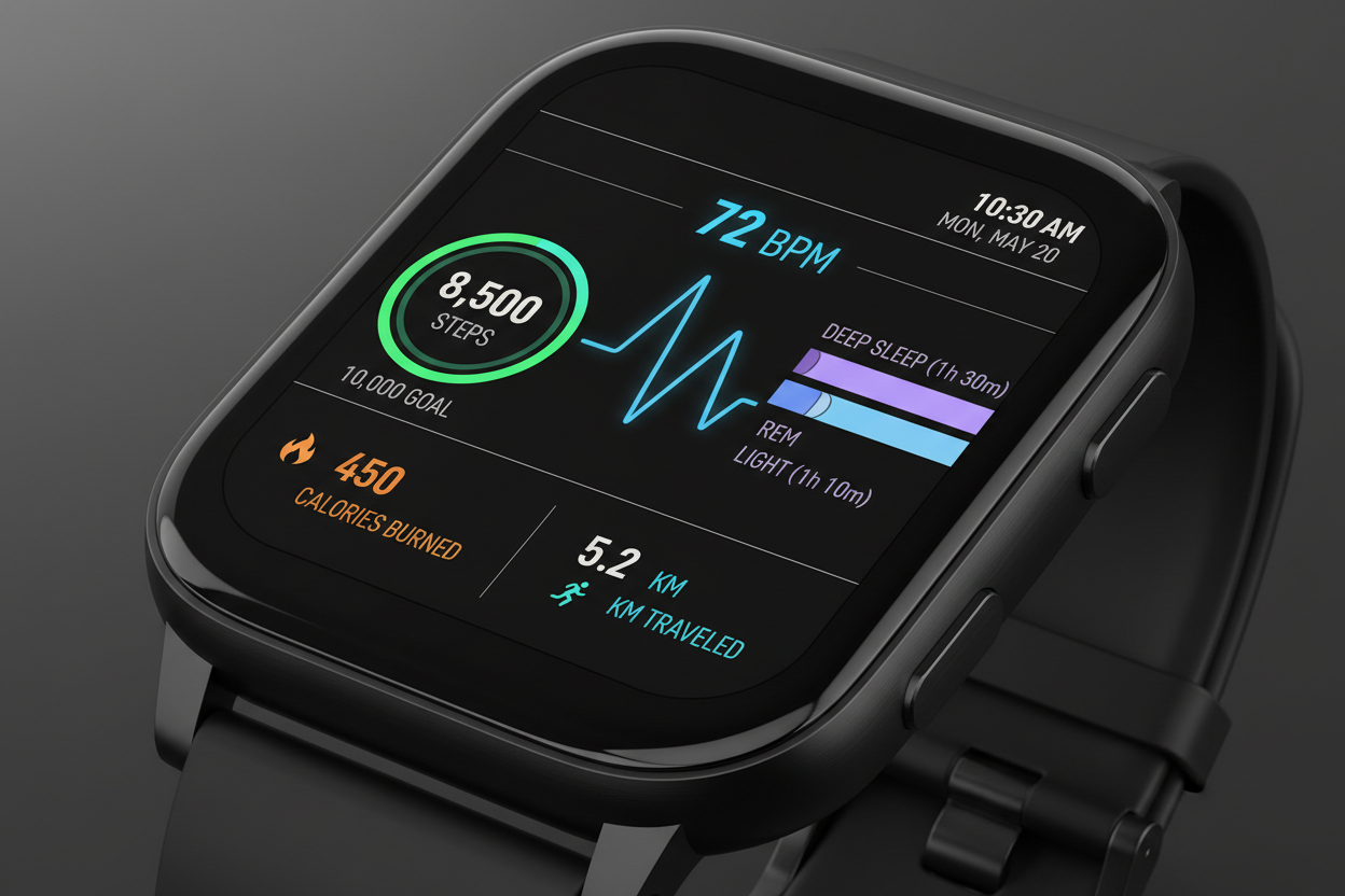 an example image tracking data from a wearable device.